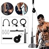 TTLIFE Sistema de polea de Fitness, DIY Poleas Gimnasio Equipo de Fitness para el hogar Utilizado para Levantamiento LAT Ejercicio de bíceps tríceps extensión de Espalda y antebrazo
