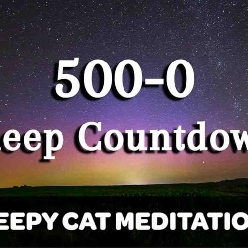 Simple Sleep Countdown (500-0) - With Music _ Black Screen - No Talking Between Numbers
