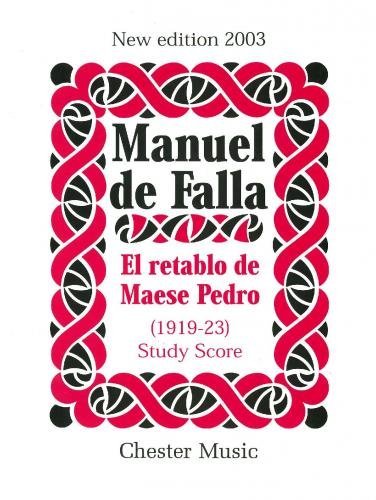 Manuel de Falla: El Retablo De Maese Pedro (Study Score)