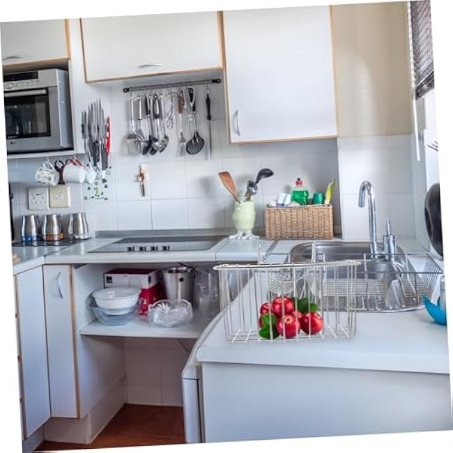 Unomor Sink Sponge Holder Dish Brush Holder Easy Install Sink Organizer Sturdy Sponge Rack Drain Basket