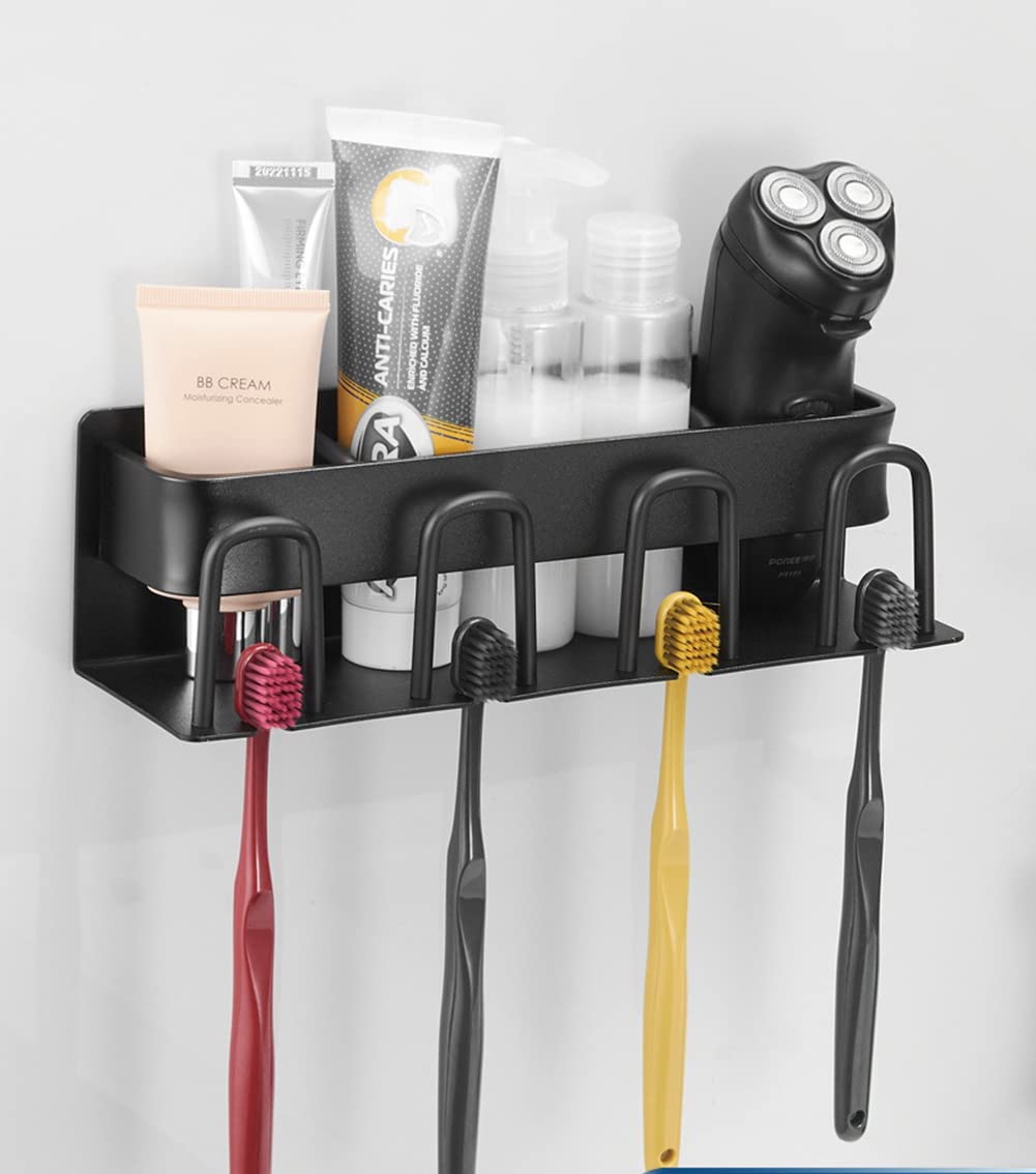 Zahnbürstenhalter Mit 6 Löchern - Elektrische Zahnbürste Halterung Schwarz