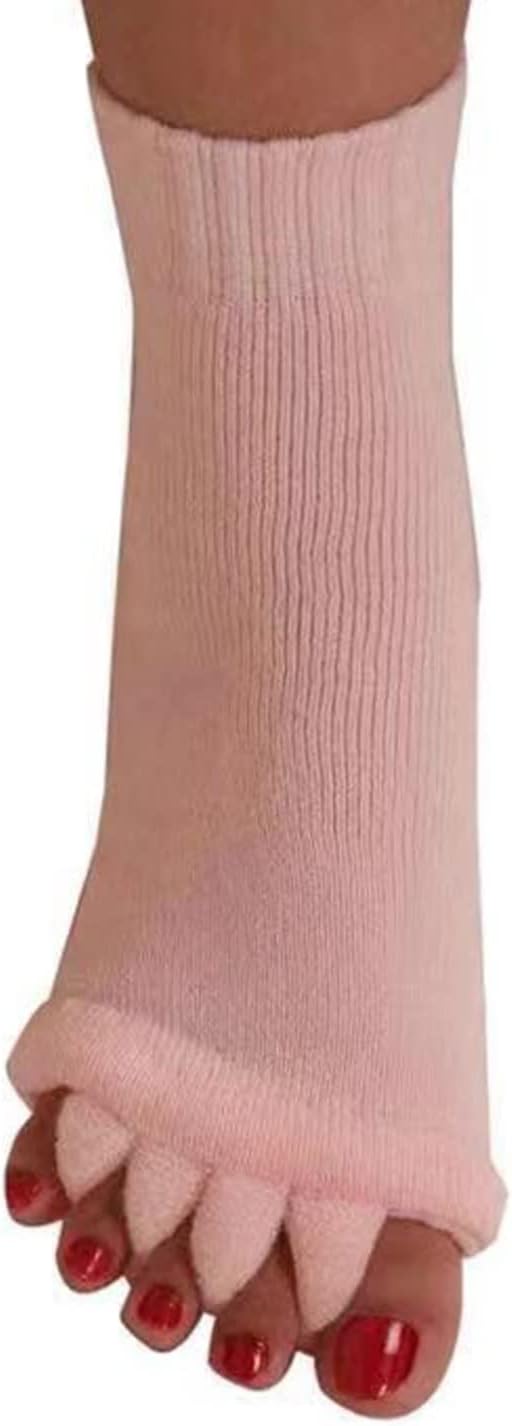 Amazon.com : Happy Feet Toe Separator Socks - Comfortable Alignment ...