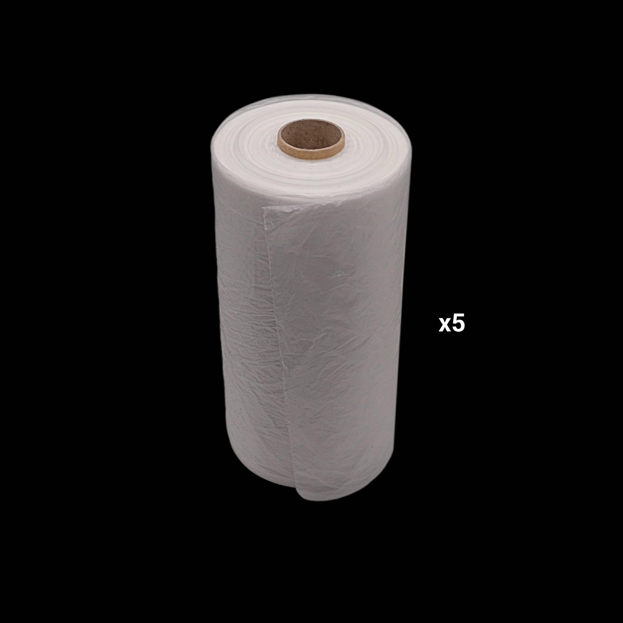 SKIR'CO (5000 unidades) Bolsas de plástico transparente de 22,5 x 40 cm, aptas para alimentos, bolsas de polietileno de alta densidad para envasado de alimentos, bolsas de polietileno en un rollo,