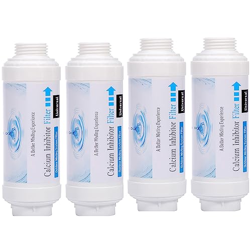 Mornajina 4 Pieces Calcium Inhibitor Filter Outdoor Misting System Protector for Mist Nozzle Preventing Scale Buildup from Clogging Up