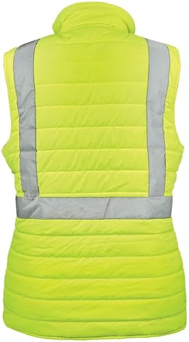 Miniatura 2 de J. J. Keller & Associates, Inc. Chaleco de seguridad de invierno de alta visibilidad para mujer, tipo R Clase 2, SAFEGEAR