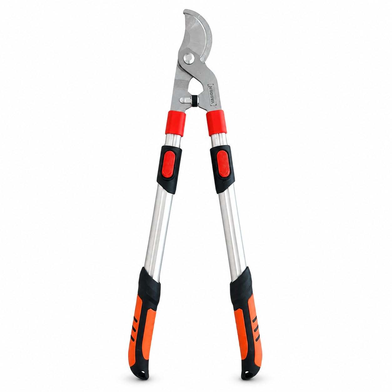 Troncarami Telescopico VARDEN, Cesoia Professionale a Leva con Lama in Acciaio Temperato, Manici Estensibili 68-98 cm, Taglio Rami fino a Ø40 mm, Impugnatura Ergonomica in Alluminio
