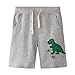 CHUJUZI Summer Baby Boy Drawstring Printing Cotton Shorts Pants (5T Heightï¼š110cm) Gray