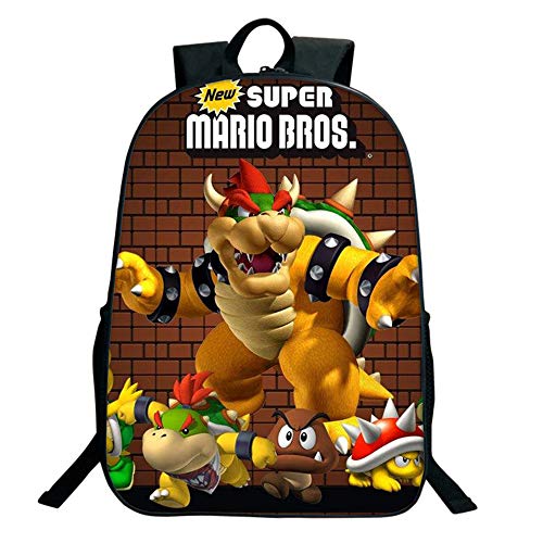 Super Mario Mochilas Infantiles Escuela Primaria Multifuncional Linda de los niños Imprime