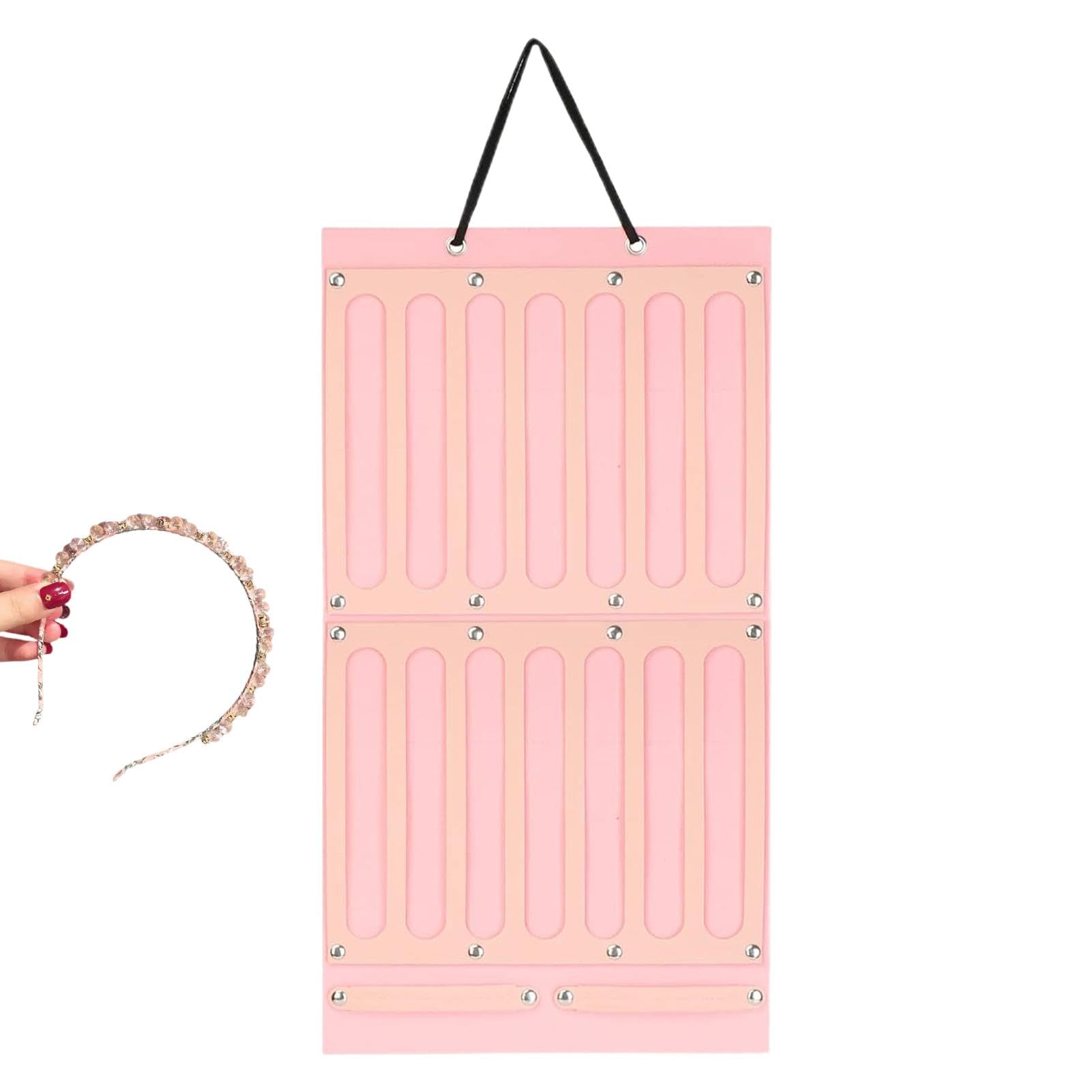 Bitong Girls Pink Claw Clip Organizer,Hair Clip Storage For Wall | Claw Clip Display For Hair Clips Headbands Bows Claws, Hair Clip Hanger, Home Organizer For Wall, Door, Closet