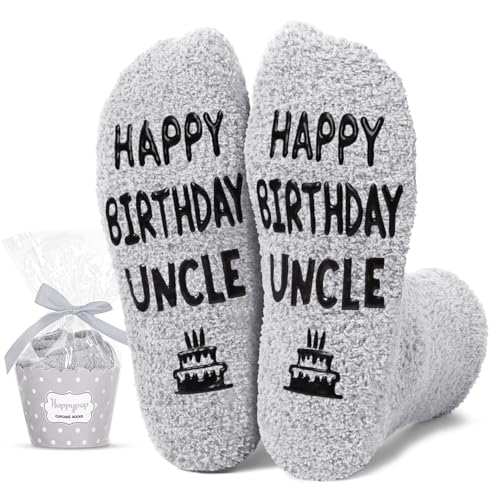 HAPPYPOP Uncle Birthday Gifts - Tio Gifts from Niece Nephew, Uncle Socks