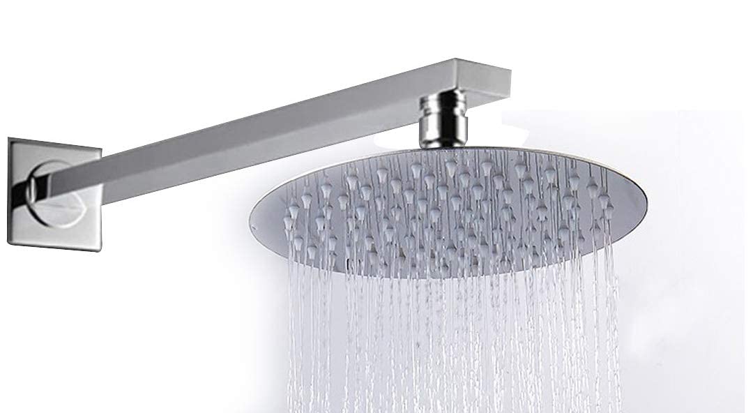 ZAP Hexa Ultra Slim Square 304 Grade Stainless Steel 4 Inch Shower Over Head Shower with Arm Combo (15 Inch) (B08KWLZFXF) Amazon Price History, Amazon Price Tracker