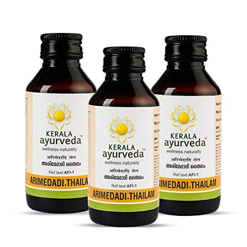 KERALA ayurveda Arimedadi Thailam|Ayurvedic Oil For Oral Health|Oil For Dental Hygeine|Herbal Oil For Teeth|Oil For Healthy Gums|Fresh Breath|100% Ayurvedic|Nyagrodha & Chandan|100 Ml Pack Of 3