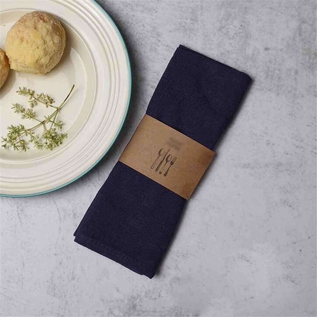 Napkin Ring Linen Cloth Table Napkin Polyester Handkerchief Cloth for Diner Party Xmas Solid Cup Dishes Napkins Table Decorative (Color : Style Two) (Style Seven)