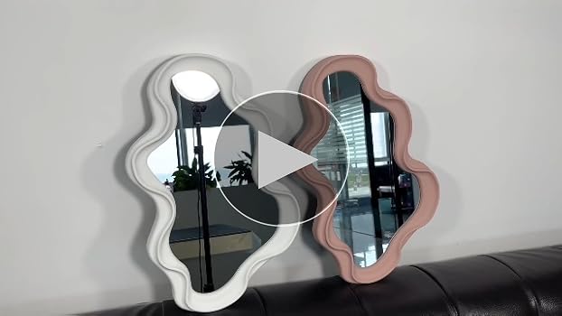 Amazon.com: Mokoze Asymmetrical Wall-Mounted Mirror