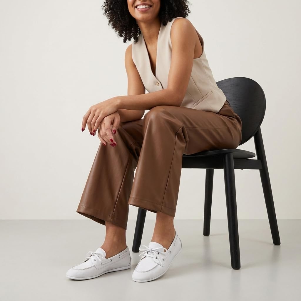 CUSHIONAIRE Anchor Damen-Sneaker zum Hineinschlüpfen, leichte Bootsschuhe