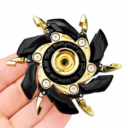 Image of T-Conceal EDC Fidget Sliders Open Armor Spinning TopFidget Toys Stress Relief for Adults Magnetic Metal (Black Gold)