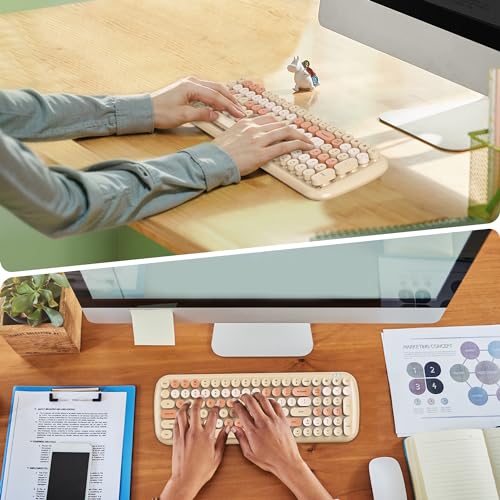 Mosptnspg ZH015 Wireless Bluetooth Typewriter Keyboard thumb #6