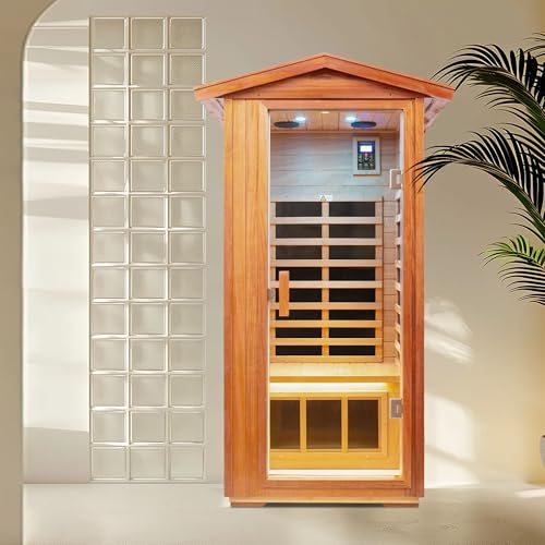Outdoor Khwood one Person far Infrared Sauna Room