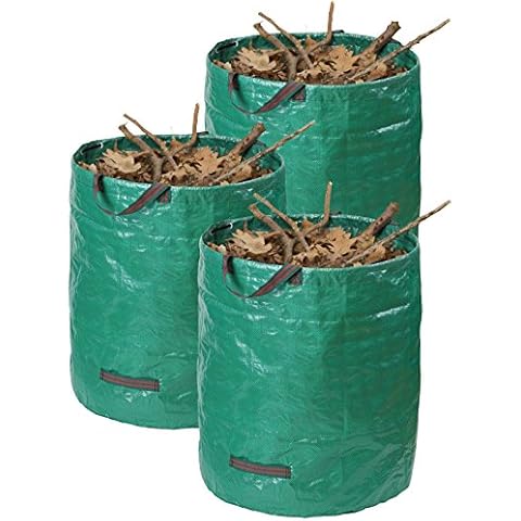 Meister Gartenabfallsack 272 l - 3er Set - Selbststehend - Witterungsbeständig - Abwaschbar / Stabiler Gartensack für Grünabfälle / Rasensack / Laubsack aus robustem Gewebe / 9961810 Cover