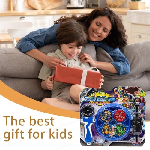 Image of SHAKTISM Gyro Warrior Spinning Top Battle Set with 4 Burst Tops, 2 Launchers & Stadium Arena - Metal Fusion Battle Game for Kids 6+ Years | Competitive Bey Battle Toy Gift Set