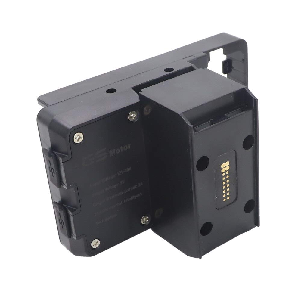 Soporte de navegación GPS para Motocicleta, Piezas de Repuesto para BMW R1200RT R1200 RT 2014-2020 2019, Soportes de teléfono, Soportes de Carga USB (Color : Wireless and USB)