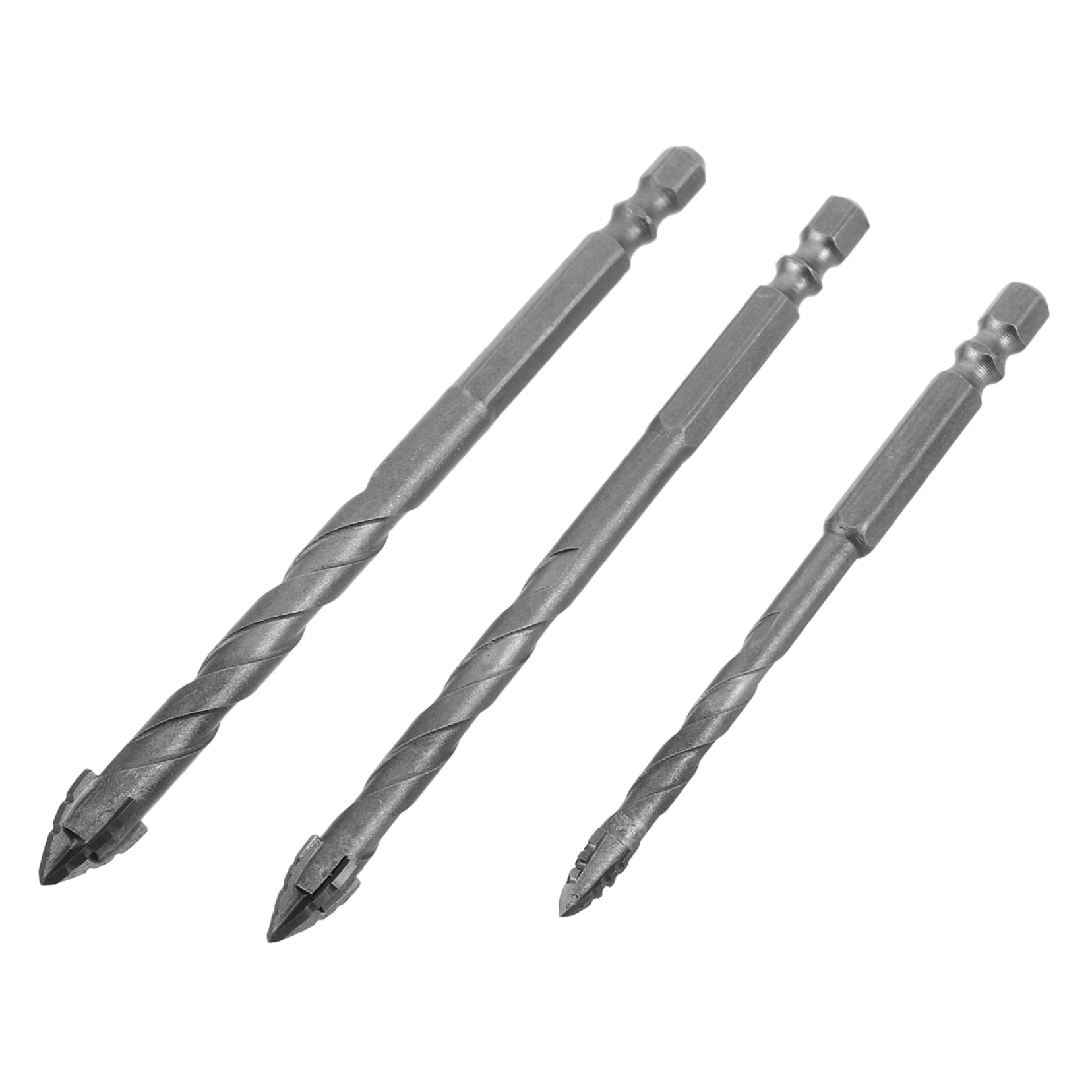 Balacoo Home Improvement Drill Bits Set 3pcs Tungsten Steel Concrete Tile Drill Bits