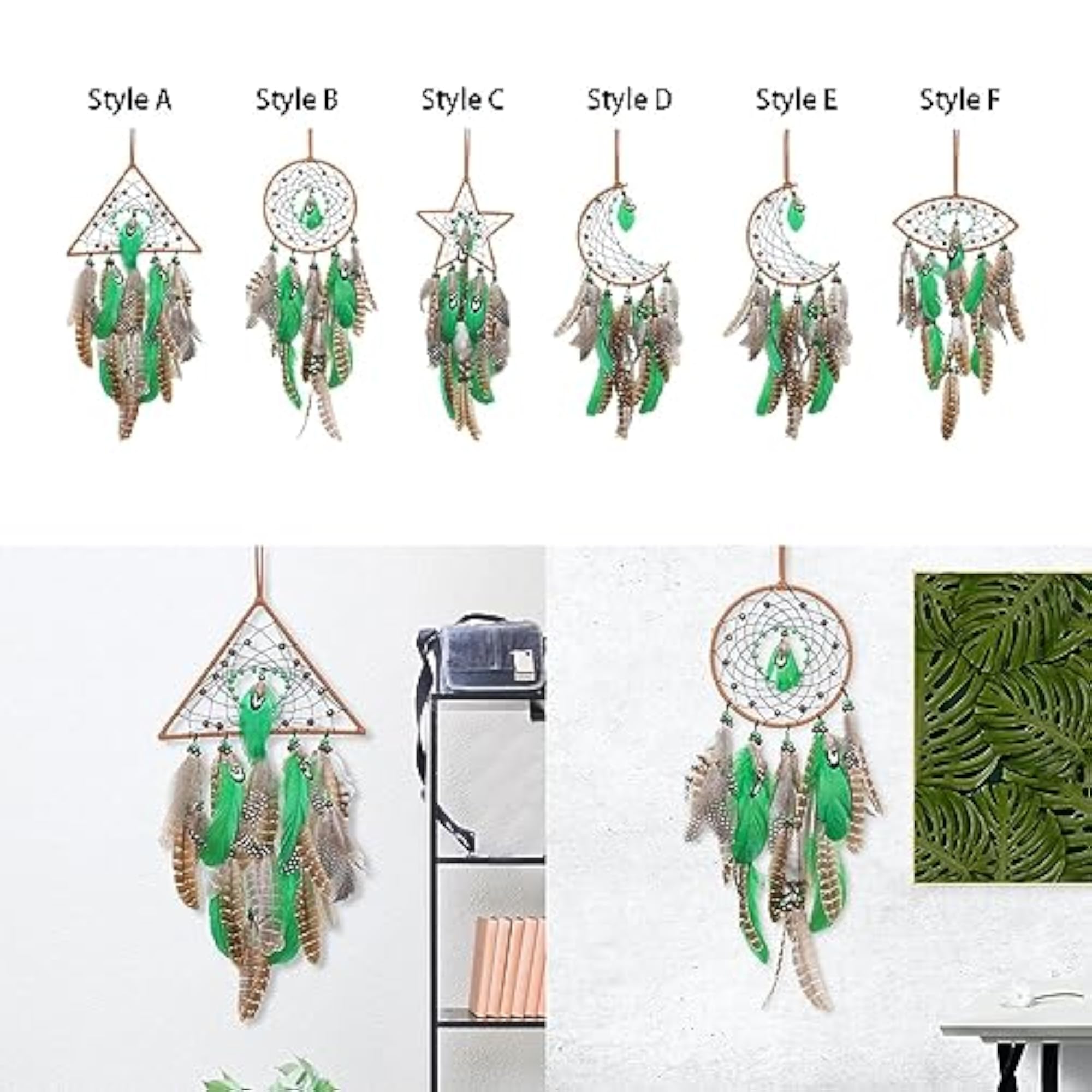 Dream Catcher Wall Hanging with Feathers for Home Decoration