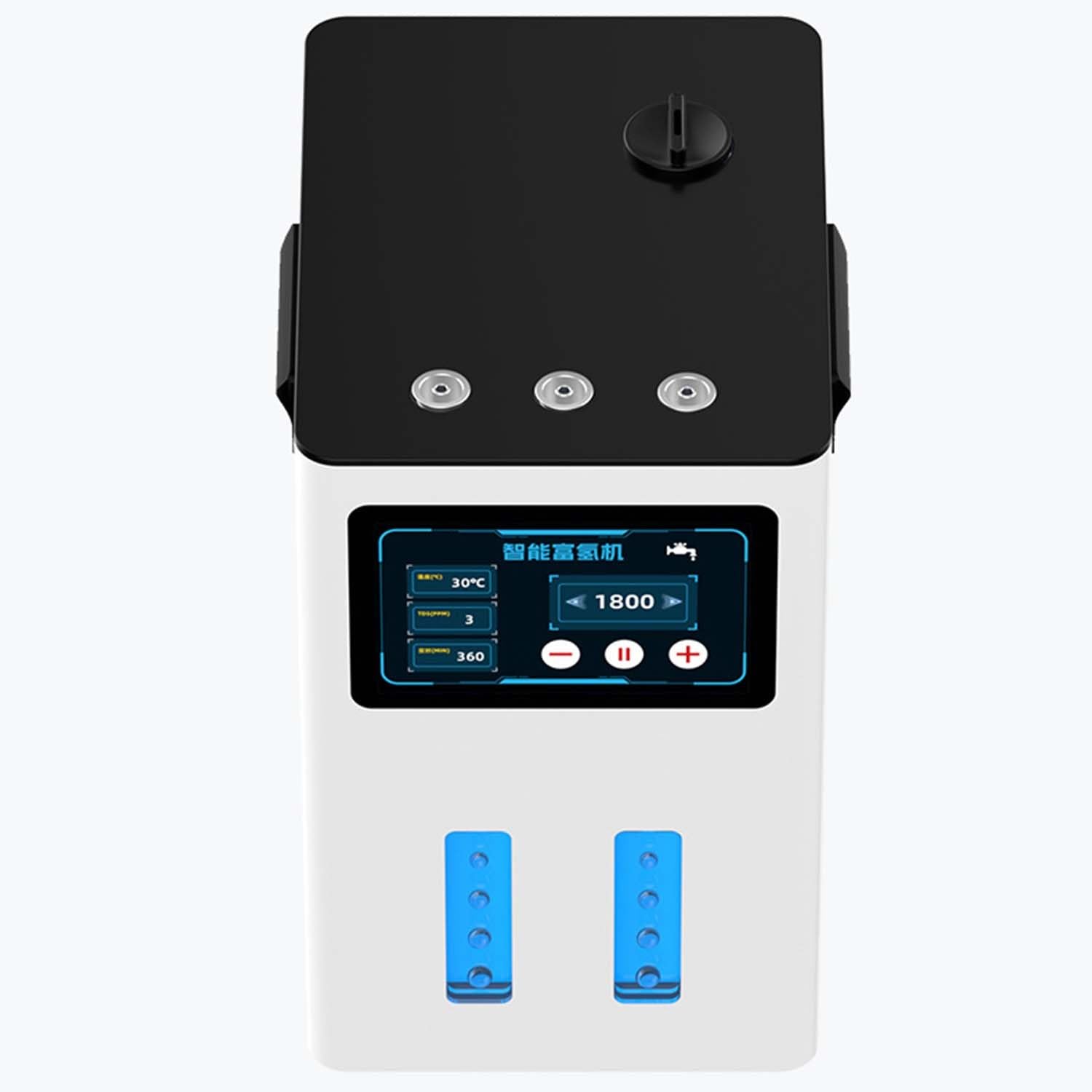 Urządzenie do inhalacji wodorem Generator wodoru o pojemności 900 ml, 1200 ml, 1500 ml, 1800 ml, z najnowszymi platynowymi elektrodami SPE PEM, ulepszony, cichy.