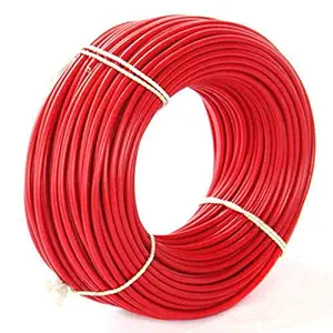 RAMBOT Flexible 2.5mm Copper Wire for Home or Domestic Industrial Electric Wiring, Electric Wire-75Mtr (Red Color)1021