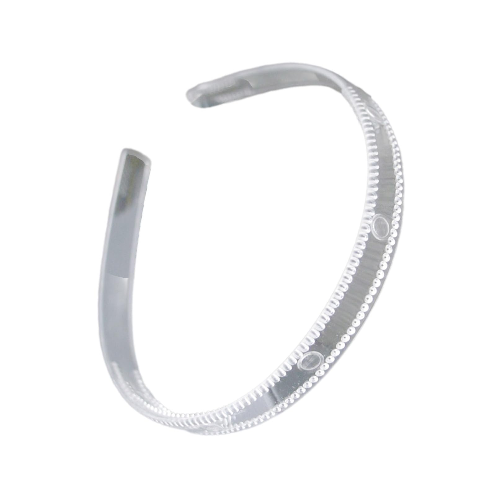 FUXIU Plain Headbands Eye-catching Hairband Tooth HairBand Clear Invisible Wide/Thin Hairband For Crafting Hair Hoop Styling Clear Headbands For Women