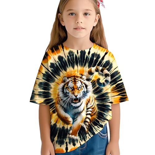 Kids Tie Dye Shirts for Boys Girls Outfit Clothes Children Hippies Short Sleeve Tees Tie-Dye T Shirt 6-16 Years4