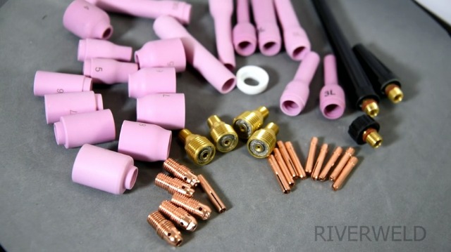 Cappucci Posteriori Per Saldatrice TIG - Set Di 10 Pezzi Per Torce SR, PDA, DB, WP 9/20/25 | Ricambi Originali - Foto 9