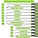 Doaho 12PCS Automotive Hook and Pick Tool Set,Long & Mini Precision Puller Remover Tool Kit for Auto O-Ring,Seal & Gasket Removal,Mechanic Professional Tools,Car Repair Essentials