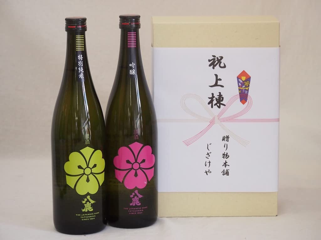 Amazon.co.jp: 祝上棟式奉納 大分県産日本酒お酒2本セット(八鹿酒造 純