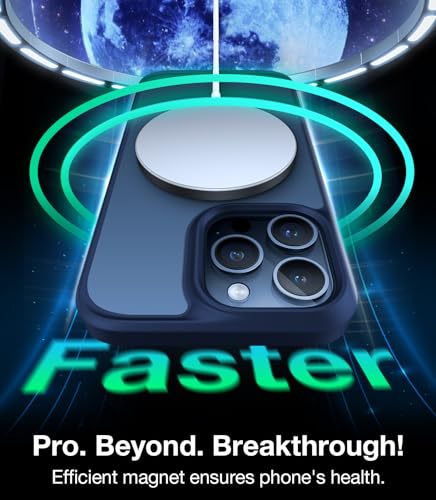 Image of TORRAS Magnetic Shockproof for iPhone 15 Pro Case, [Military-Grade Drop Tested] [Compatible with MagSafe] Translucent Slim Protective Anti-Scratch Anti-Fingerprint Guardian Mag 2023