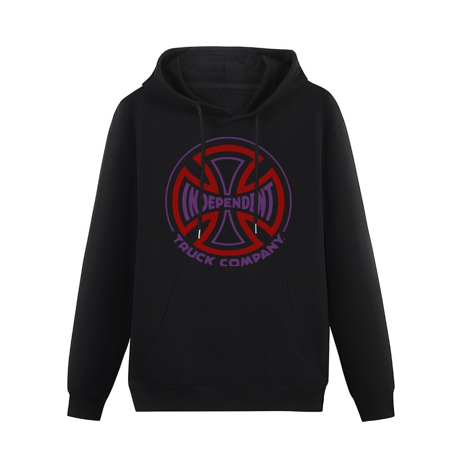 Quanu Independent Truck Company Mens Funny Unisex Sweatshirts Graphic Print Hooded Black Sweater S