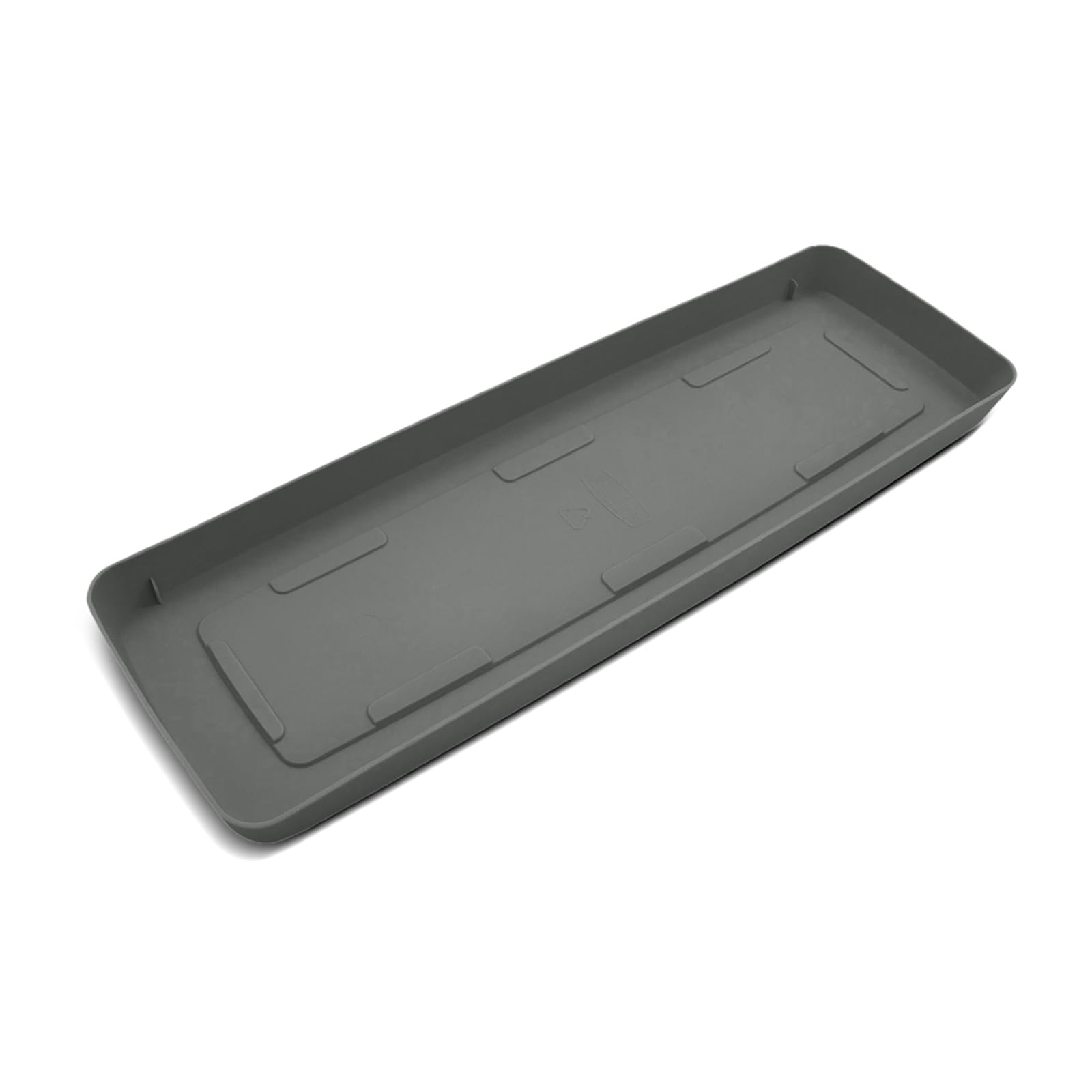 Oakland Gardens Windlwsill Plant Tray 46cm, Watering Drip Tray Saucer For Plant Pot & Seedlings| Stone Grey | Pack of 4