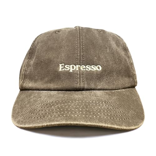 Vivian Flytrap Unisexo Espresso Gorra de Béisbol Lavada y Bordada - Brown