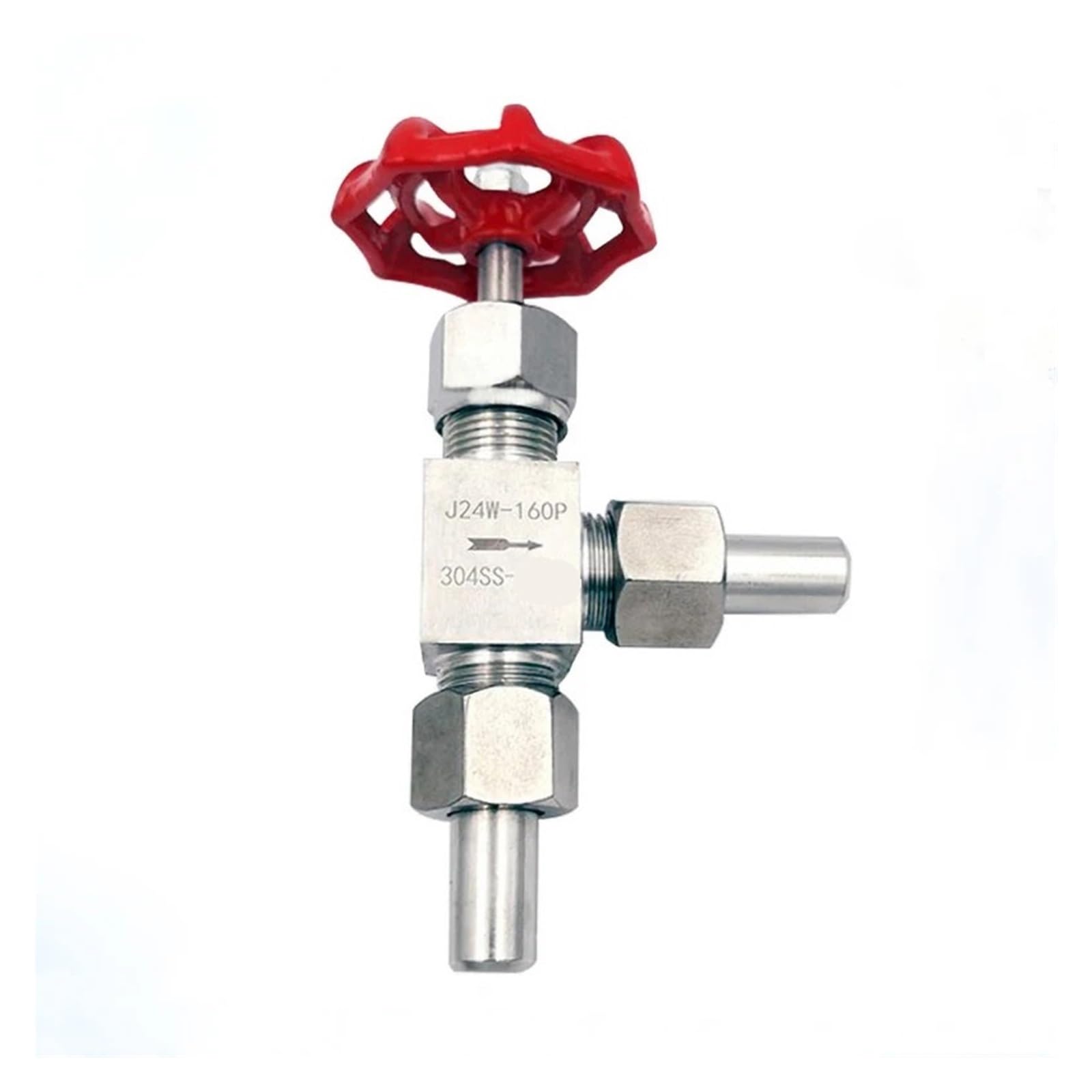 Válvula de aguja soldada J24W-160P en acero inoxidable 304 Premium