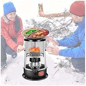 Indoor Kerosine Heater Niet-Elektrische Kerosine Camping Kachel Draagbare Kerosine Olie Kachel Brander 10000 BTU 4.5L Convectie Heater voor Buiten, Barbecue, Vissen, Garage Heater
