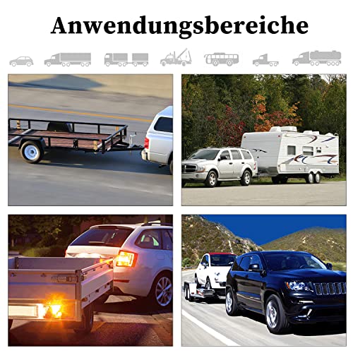 Woola 12V Anhänger steckdosen adapter 13-polig Elektrische Anhängersteckdose Anhängersteckdose Wasserdichter… – Bild 6