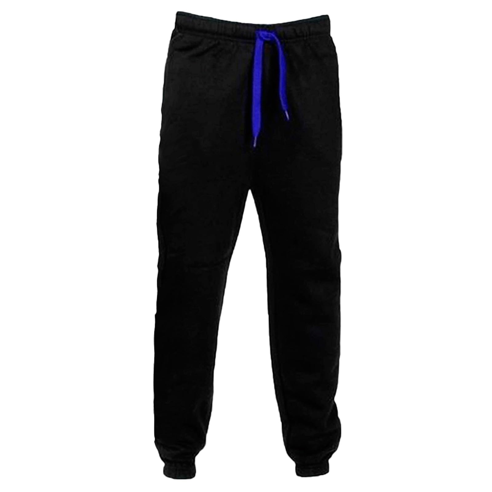 Mens Open Bottom Sweatpants with Pockets Relaxed Fit Moisture Wicking Breathable Fashion Drawstring Elastic Trousers