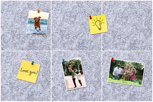 Square Felt Cork Bulletin Board Tiles, Self Adhesive DIY Felt Pin Board for Wall 30