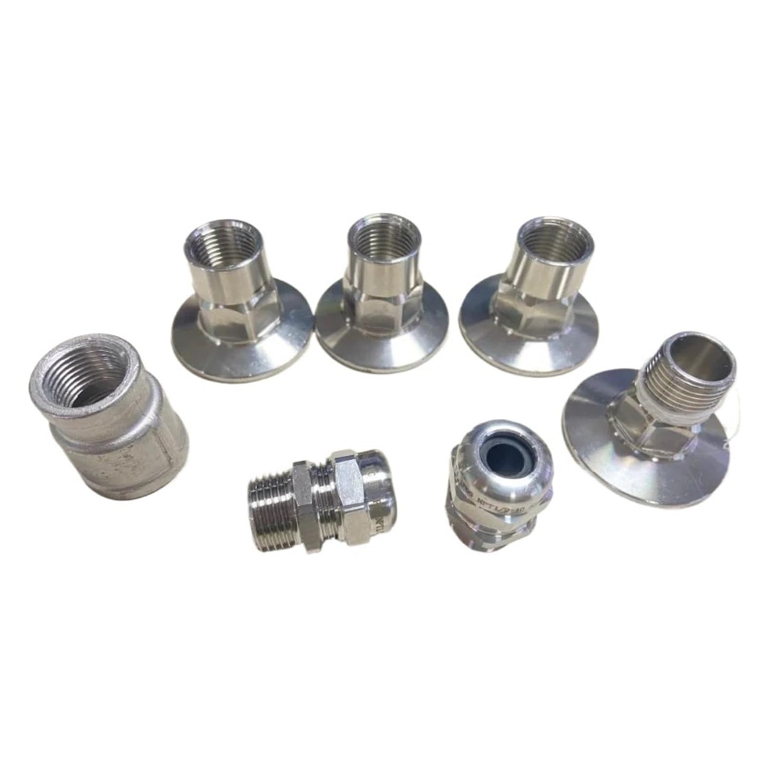 Enfriador de Mosto Kit de desconexión rápida de Triple Abrazadera de 1,5" (50 mm) for enfriadores de serpentín Tubular de contraflujo, Sanitario 304
