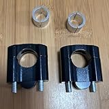 HandleBar Fat Bar Mount Clamps Risers Adaptor 7/8' to 1 1/8' Dirt Pit Bike ATV