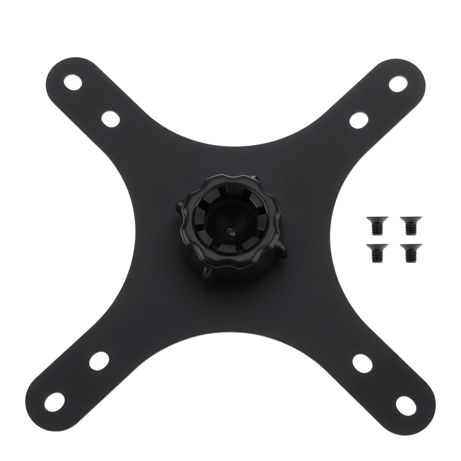 Briny River Portable Monitor Stand Bracket Plate with Screws Compatible with VESA Standard Mounting Holes (75x75mm/100x100mm) 17mm Ball Head