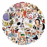 One Anime Piece Aufkleber Stickers 100 Stück Graffiti Style Decals Wasserdicht Aufkleber für Auto Motorräder Laptop Fahrrad Skateboard Snowboard Gepäck Aufkleber MacBook iPad und mehr