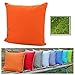 heimtexland ® Outdoor Lounge Dekokissen Lotus Effekt wetterfest schmutz- und wasserabweisend Garten Kissen 45x45 Outdoorkissen Typ551 Orange