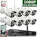 Produktbild 2020 Neu WLAN Überwachungskamera Set System, Outdoor Überwachungssystem Kabellos Wireless CCTV 8 Kanal 1080P NVR Mit 8 1080P Alarm Außen Überwachungskameras mit Bewegungsmelder, 2TB Festplatte
