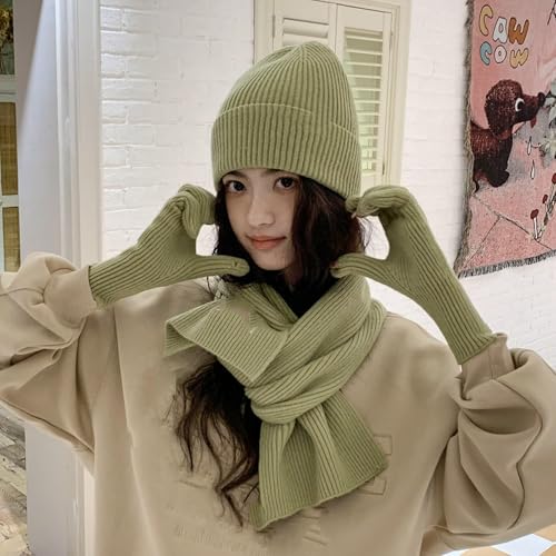 Accesorios de invierno para el día a día: conjunto de gorro de punto y bufanda 4
